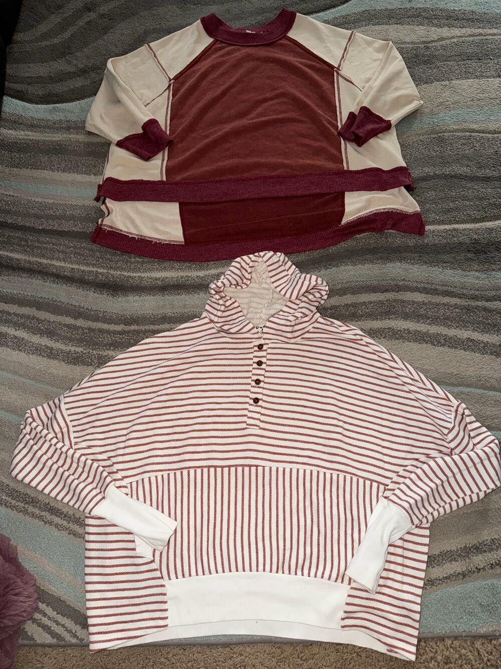 Bucket List Clothing oversized, boho Sweater Tops Medium LOT